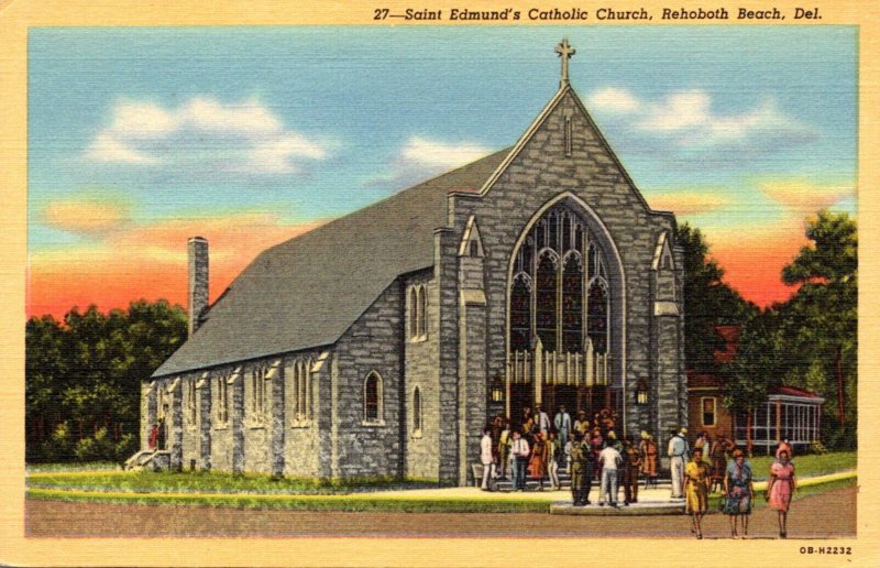 Delaware Rehoboth Beach Saint Edmund's Catholic Church Curteich