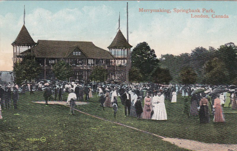 LONDON , Ontario , Canada , PU-1910 : Merrymaking , Springbank Park
