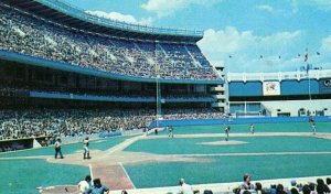 Postcard Short Run Color Baseball Game at Yankee Stadium, NY.  R