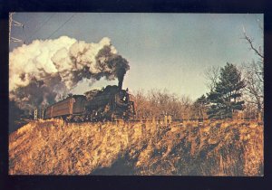 Boston & Maine 1495 Locomotive Postcard,Railroad/RR,Fitchburg Line In Weston, MA