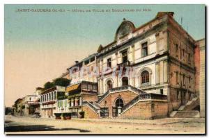 Postcard Old Saint Gaudens and Hotel De Ville Boulevard Du Midi