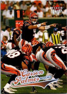 2004 Fleer Football Card Carson Palmer Cincinnati Bengals sk9348