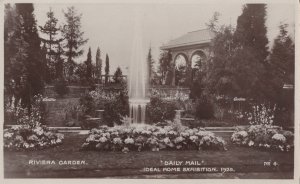 Riviera Garden Daily Mail Home Exhibition 1925 Old RPC Postcard