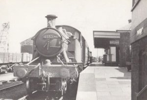 Engine 4552 Gwinear Road Helston Devon Railway Train in 1960 Postcard