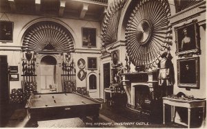 RPPC Inveraray Castle, Scotland, UK, Pool Table, Billiards, 1920 Armory Weapons