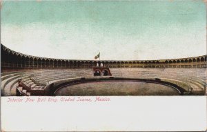 Mexico Interior New Bull Ring Ciudad Juarez Vintage Postcard C133