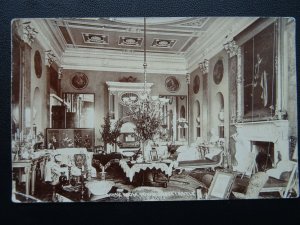 Devon Exminster POWDERHAM CASTLE The Music Room - Old RP Postcard Chapman & Son