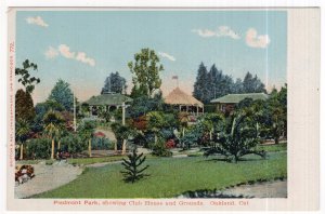 Oakland, Cal., Piedmont Park, showing Club House and Grounds