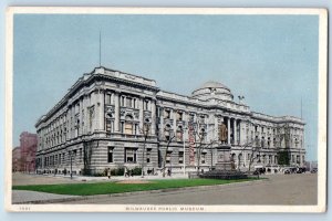Milwaukee Wisconsin WI Postcard Public Museum Building Exterior c1920's Antique