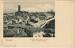 CPA Perugia Panorama della Citta visto dalla ITALY (809127)