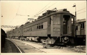 Limited Chicago Train Car #20 1920s-30s Real Photo Postcard