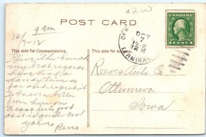 c1910s Argentine Railway Mt McClellan, Colo Postcard Denver Terminal Cancel A71