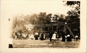 PC CPA US, IA, CEDAR RAPIDS, RIVERSIDE PARK, REAL PHOTO POSTCARD (b6713)