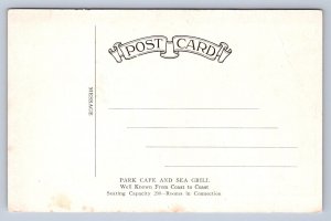 JH5/ Burlington Vermont Postcard c1910 Park Caf� Sea Grill Interior  164
