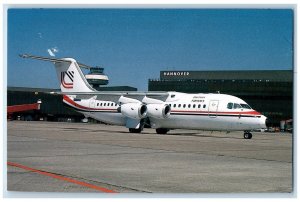 c1960's British Airways Airplane Flughafen Hannover Langenhagen BAe 146 Postcard 