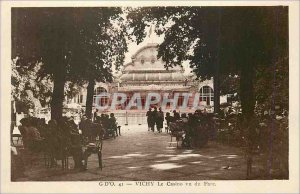Postcard Old Vichy Casino saw Park