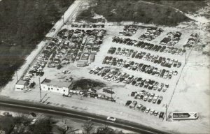 Dort's Used Parts Store Aerial View Columbia SC on Back Real Photo Postcard