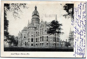 postcard Court House, Warren Ohio