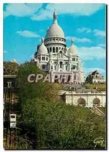Postcard Modern Marvels Paris and The Basilica of Sacre Coeur and Montmartre ...