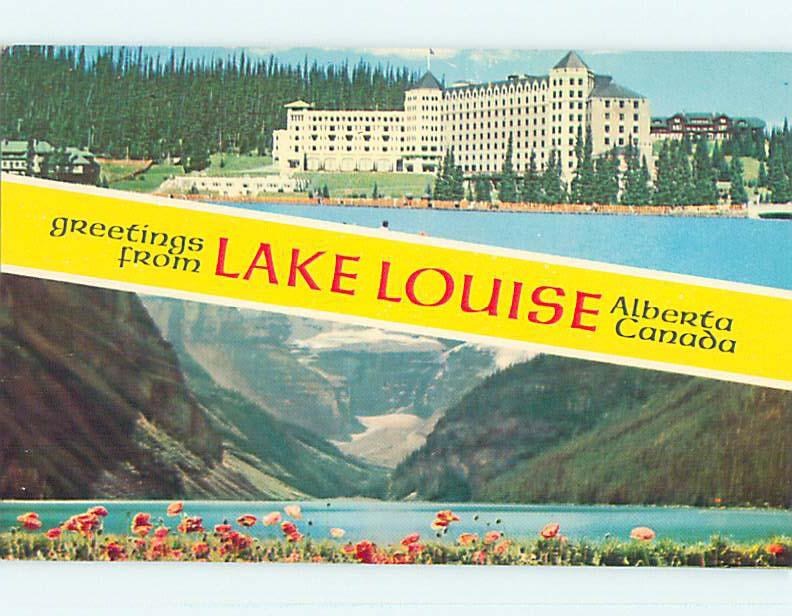 Unused Pre-1980 TOWN VIEW SCENE Lake Louise Alberta AB p8009