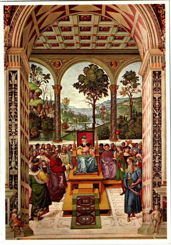 Pinturicchio Painting, Aeneas Piccolomini Sent to James I Scotland Postcard C73