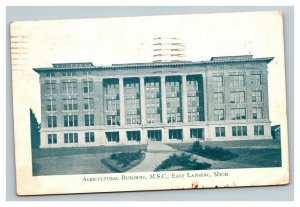 Vintage 1929 Postcard Michigan State College Agriculture Building Lansing MI