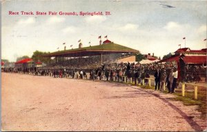 Postcard Race Track, State Fair Grounds in Springfield, Illinois