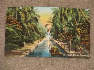 Dutch Canal, Negombo, Colombo, used, 1920`s