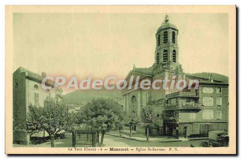 Postcard Old illustrates Tarn Mazamet Eglise St Savior