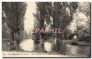 Old Postcard Le Vesinet Artistic View of the Grand Lake