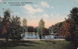 Michigan Grand Rapids Artificial Lake John Ball Park 1916