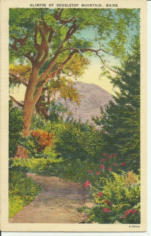 Glimpse Of Double Top Mountain, Maine