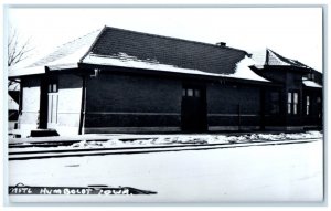 c1960's MSTL Humboldt Iowa IA Railroad Train Depot Station RPPC Photo Postcard