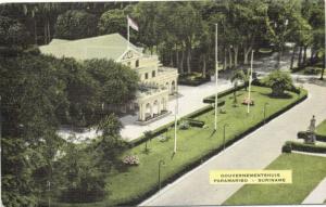 suriname, PARAMARIBO, Governments House (1940s)