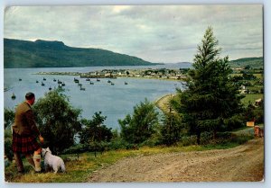 Ross and Cromarty Scotland Postcard Ullapool and Loch Broom Ben Goleach c1950's