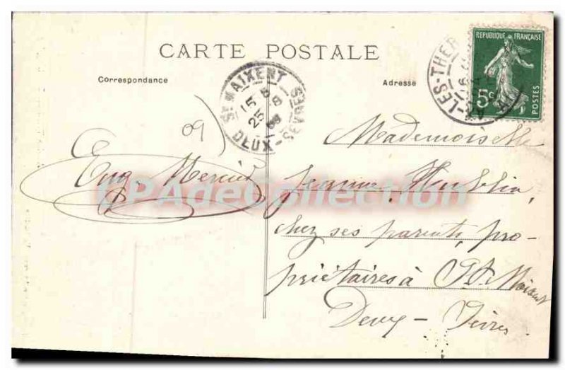 Postcard Old Ax les Thermes Church