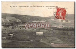 Old Postcard Camp of Courtine Mess and camp officers