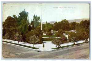 Pomona California Postcard Second Street Park Exterior View 1908 Vintage Antique