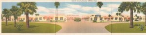 TX, Corpus Christi, Texas, Tri-Fold Postcard, Grand Courts Motel, Tichnor Bros