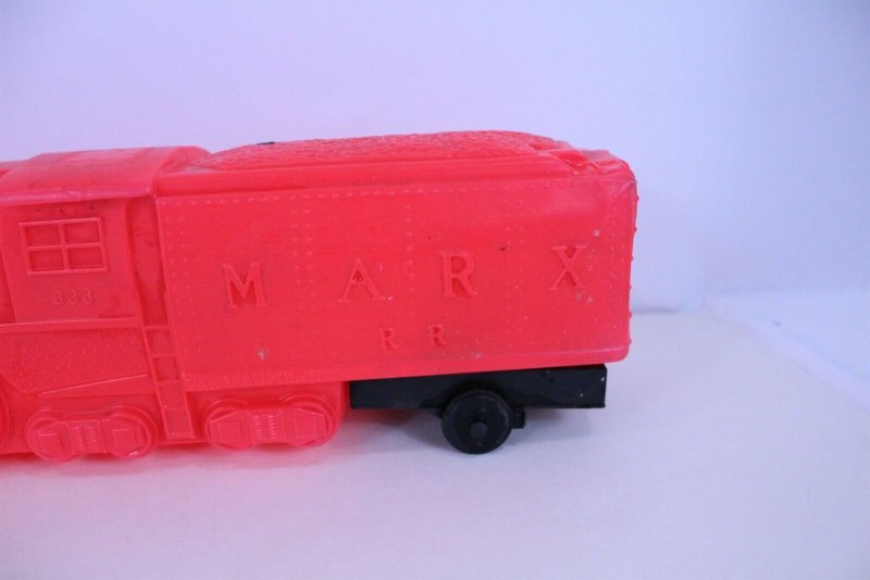 Marx Railroad Engine #333 Squeeze Toy with Steam Horn Sound 20 long Vintage