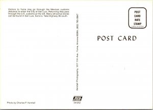 San Luis, AZ Arizona  MEXICAN CUSTOMS GATE Border Sonora Mexico  4X6 Postcard