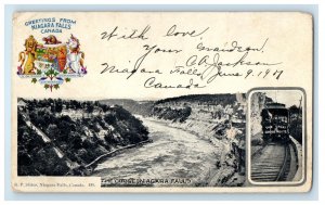 1901 The Gorge Greetings from Niagara Falls Canada Pan American Expo Postcard