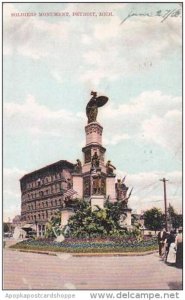 Michigan Detroit Soldiers Monument 1908