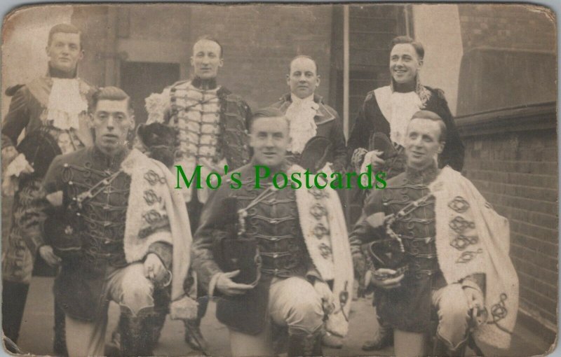 Ancestors Postcard - Group of Soldiers, or Men Dressed up as Soldiers  RS26686 