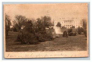 Vintage 1907 Postcard South Front of the White House & Garden Washington DC