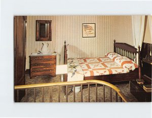 Postcard Robert Lincoln's Bedroom, Abraham Lincoln's Home, Springfield, Illinois