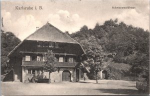 Germany Karlsruhe Schwarzwaldhaus Vintage Postcard 02.97