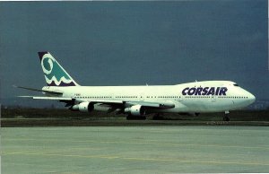 Corsair Boeing B-747-121 Airplane at Orly Airport Paris Postcard