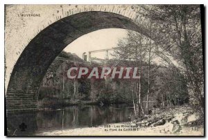 Old Postcard Auvergne Les Rives Truyere at Garabit Bridge