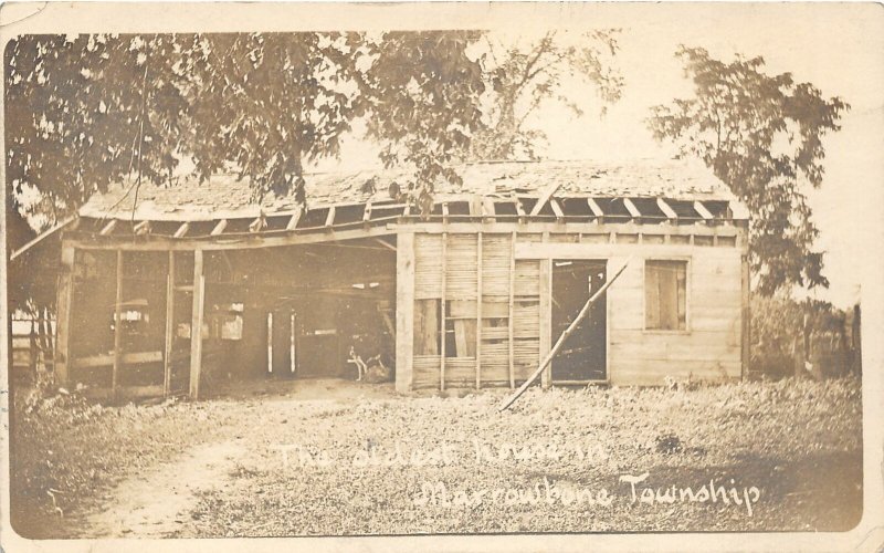 H30/ Bethany Illinois RPPC Postcard Oldest House in Marrowbone Twp